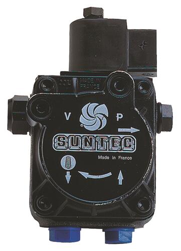 Pompe de brûleur fioul SUNTEC avec électrovanne sur circuit gicleur - bitube/monotube