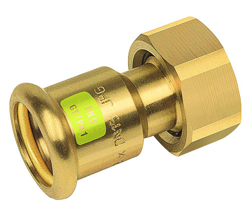 Raccord demi union bronze à sertir GAZ JPG ø18-20/27 571330-18-20
