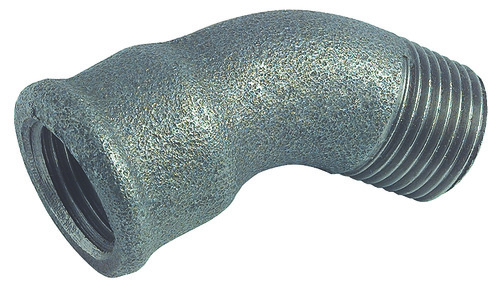 Coude égal 45° MF 15/21 fonte noire N° 40 58040-15