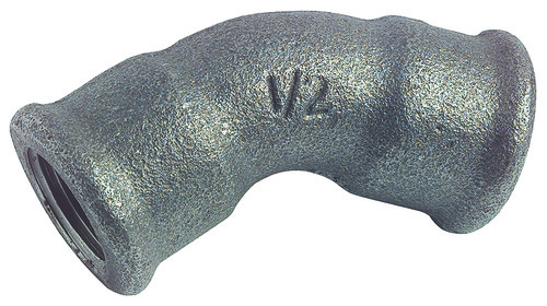 Coude égal 45° FF 15/21 fonte noire N° 41 58041-15