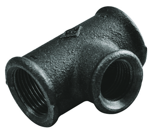 Té réduit 50/60-26/34-50/60 fonte noire N° 130R 58130-50-26-50