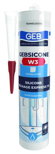 Mastic silicone GEBSICONE W3 translucide - GEB