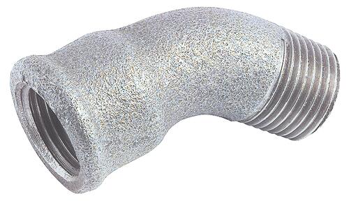Coude égal 45° MF 26/34 fonte galvanisée N° 40