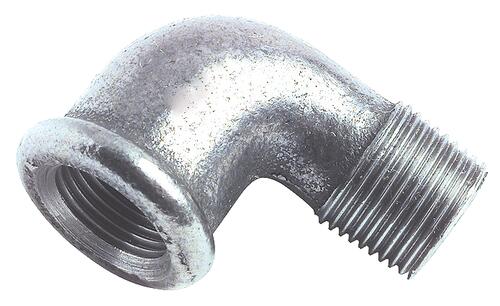 Coude petit rayon 90° MF50/60 fonte galvanisée N°92