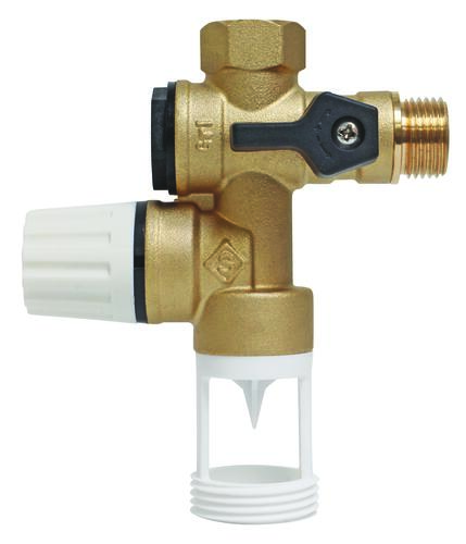 Groupe de sécurité brut droit 15/21 siège laiton - Spécial chauffe-eau plat