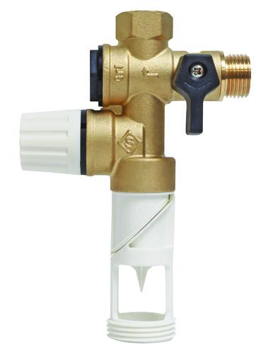 Groupe de sécurité brut orientable 15/21 siège laiton - Spécial chauffe-eau plat