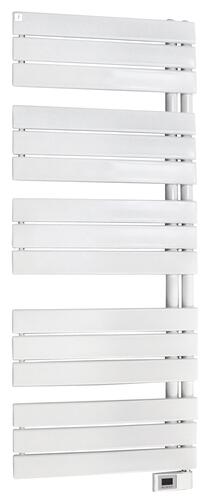 Radiateur sèche-serviettes électrique FLAG 750W lames droites blanc - DELTACALOR