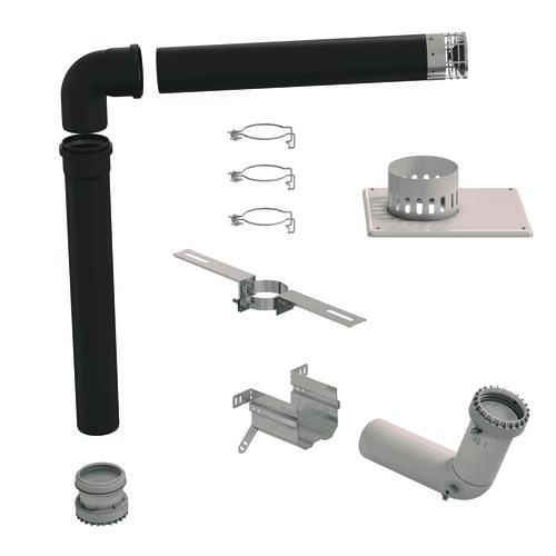 Kit Chemilux Rénosouche D80mm chaudière type B - UBBINK