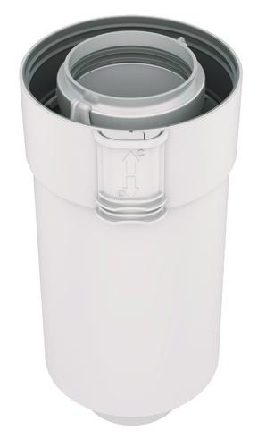 Conduit 0,25m Rolux Sekurit 60/100mm PPtl blanc - UBBINK