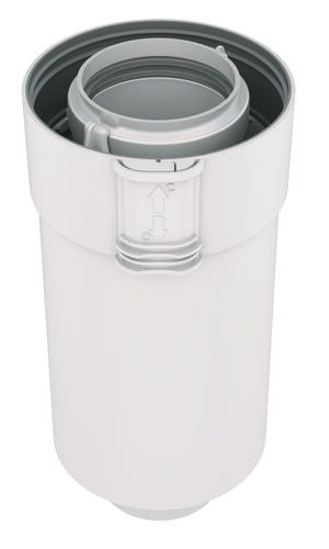 Conduit 0,50m Rolux Sekurit 60/100mm PPtl blanc - UBBINK