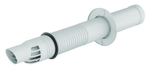 Terminal Horizontal Rolux Renofit 60/100mm chaudière type C - UBBINK