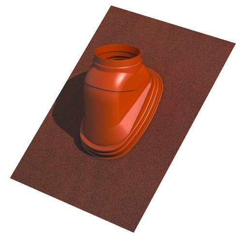 Solin toit pour terminal ocre avec bavette Ubiflex - UBBINK