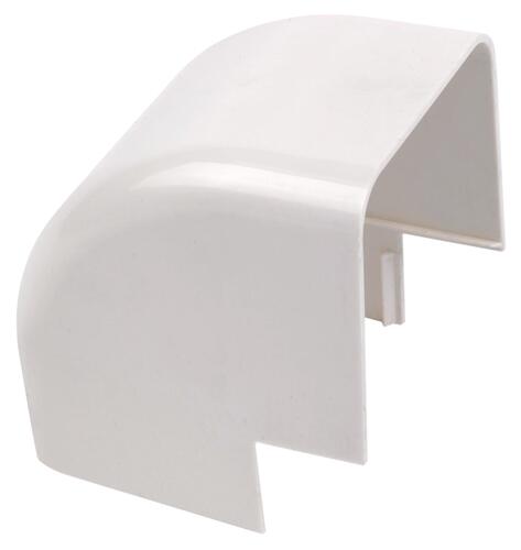Coude 90° d'angle extérieur pour goulotte rigide ivoire 80mm