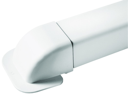 Amorce de mur pour goulotte rigide blanche 80mm 605510426