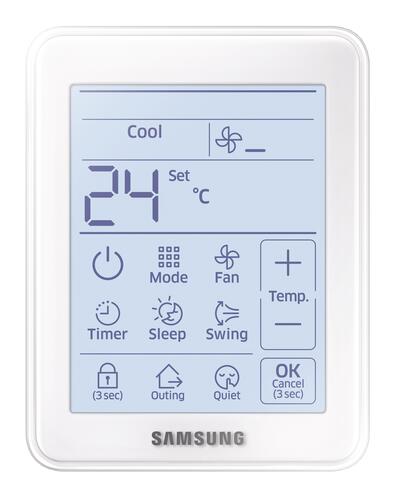 Télecommande filaire simplifiee tactile pour PAC air/air wf sg - SAMSUNG