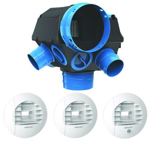 Kit V.M.C simple flux hygroréglable HYGROCOSY BASSE CONSO 2 - ATLANTIC