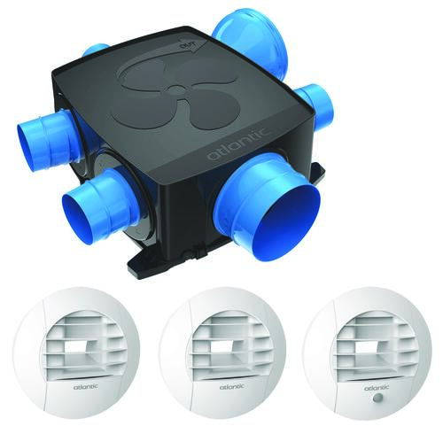 Kit V.M.C simple flux hygroréglable HYGROCOSY FLEX - ATLANTIC