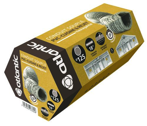 Gaine isolée HEXOGAINE VMC ø125 18 mètres - ATLANTIC