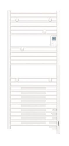 Radiateur sèche-serviettes électrique avec soufflerie Doris blanc brillant 1500W - ATLANTIC