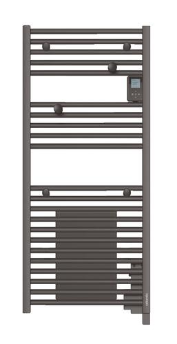 Radiateur sèche-serviettes électrique Doris anthracite 500W - ATLANTIC