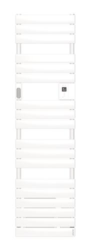 Radiateur sèche-serviettes électrique Adelis étroit blanc mat 500W - ATLANTIC