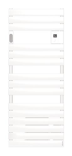 Radiateur sèche-serviettes électrique avec soufflerie Adelis blanc brillant 1750W - ATLANTIC