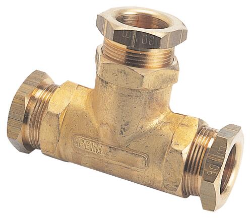 Té égal gaz pour PE ø40