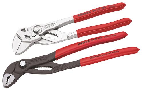 Jeu de 2 pinces cle et cobra - KNIPEX