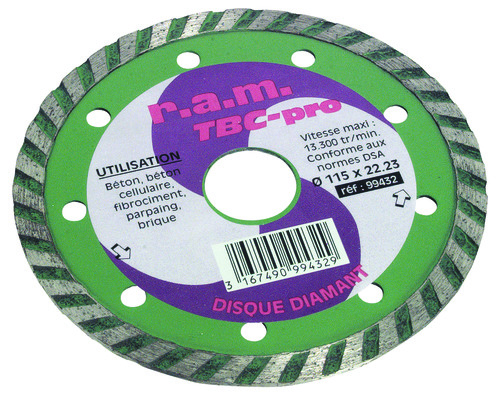 Disque diamant à segments soudes laser 652474