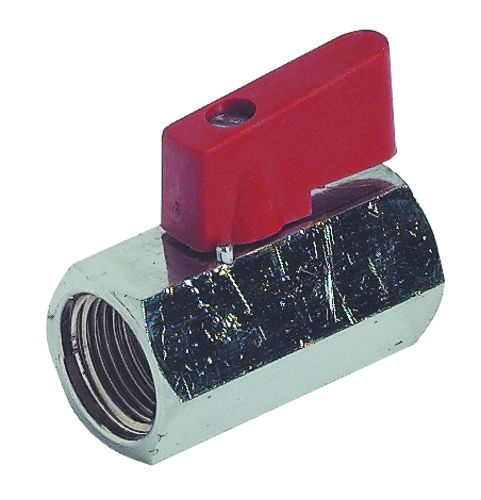 Mini vanne à sphère double femelle 12/17 SOMATHERM 695-12