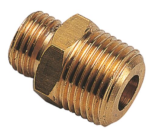 Raccord union double mâle 1/4- 1/4 pour flexibles fioul