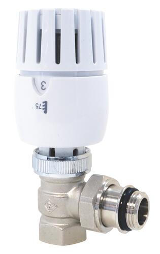 Robinet thermostatique équerre femelle 12/17 à élément sensible liquide VT0,5