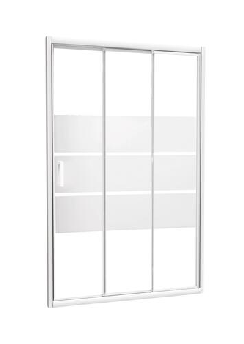 Paroi de douche 3 volets coulissants AUMEA 90 cm