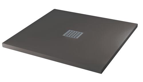 Receveur de douche résine de synthèse MINA gris anthracite 90x90