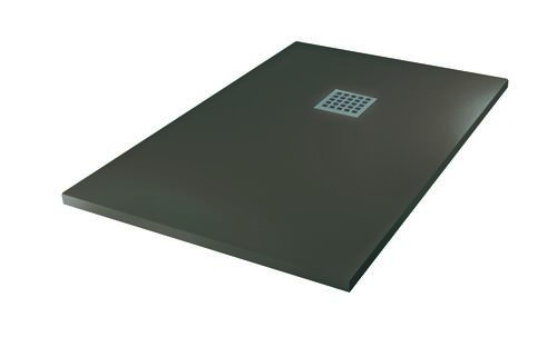 Receveur de douche résine de synthèse MINA gris anthracite 80x120