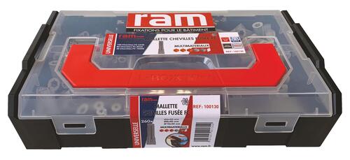 Coffret chevilles fusée fc multi-matériaux - ram