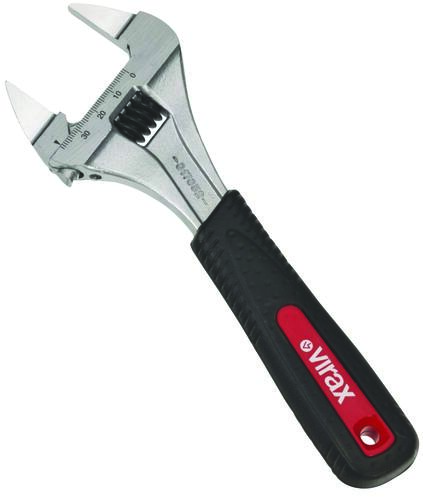 Clé à molette 8'' à mors extra fins - VIRAX 