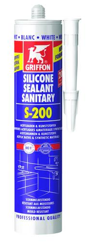 Mastic silicone S-200 blanc  - GRIFFON