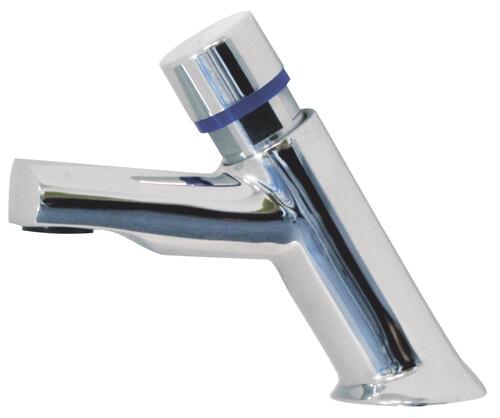 Robinet de lavabo temporisé chromé 