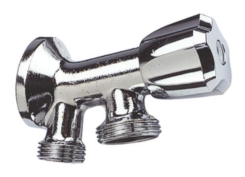 Robinet machine à laver double incliné avec applique