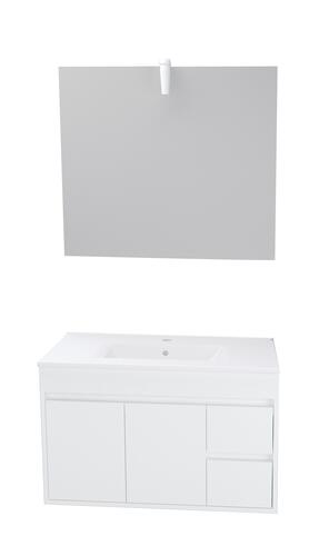 Meuble à suspendre 80cm lumpur miroir suspendu