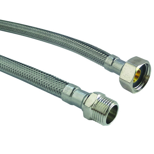Flexible sanitaire 1 écrou tournant femelle 20/27 - 1 raccord mâle 15/21 - Longueur 400 mm - DN13 SOMATHERM 986-40 - vue 3