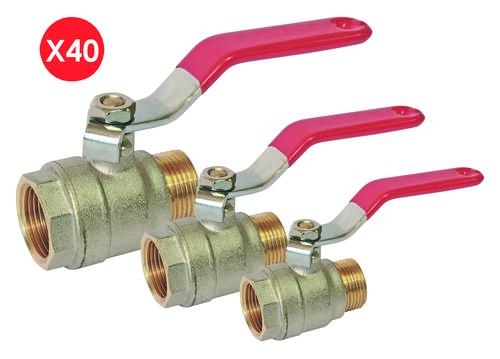 Colis de 40 vannes V490 mâle femelle