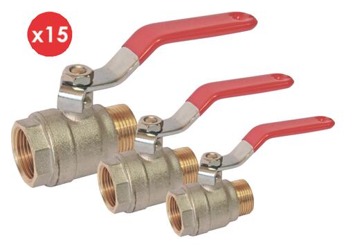 Colis de 15 vannes V490 mâle femelle PRONORM BY AYOR COLIS490MF