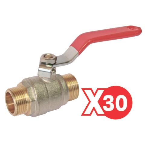 Colis de 30 vannes V490 double mâle PRONORM BY AYOR COLIS490MM3