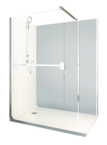 Douche ELMER thermostatique 140x90cm - Ciment