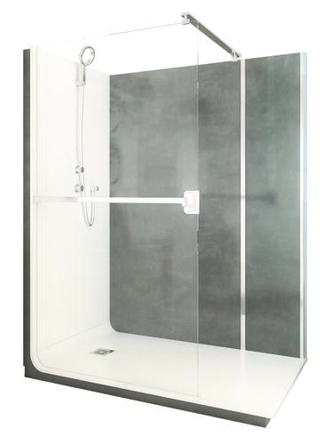 Douche ELMER thermostatique 150x80cm - Béton