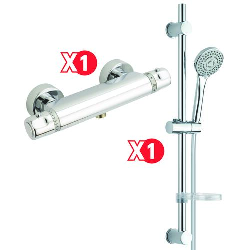 Pack thermostatique de douche Ev'O