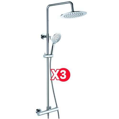Pack de 3 colonnes thermostatiques téléscopiques corps froid Calip'so