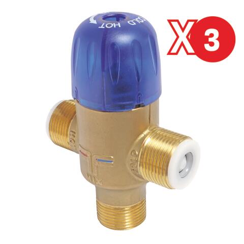 Pack de 3 limiteurs de sécurité thermostatique réglable jusqu'à 65° PACK602511001